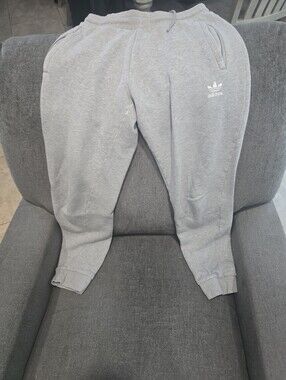 adidas Light Gray Trefoil Joggers